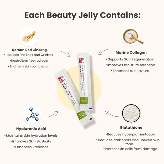Glow Up Hyalu Ginseng Beauty Jelly (pack of 14 jellies)